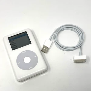 Apple iPod Photo Classic 4th Generation 20GB White A1099 MA079LL/A - NEW BATTERY - Picture 1 of 10