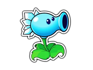 Snow Pea Plants Zombies Sticker Waterproof Vinyl Decal Die-Cut Car Laptop - Picture 1 of 1