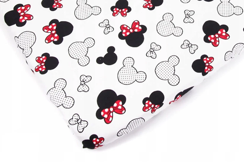 FITTED SHEET FOR COT bed bedside crib mickey mouse red mattress cover cotton - Image 1 of 1