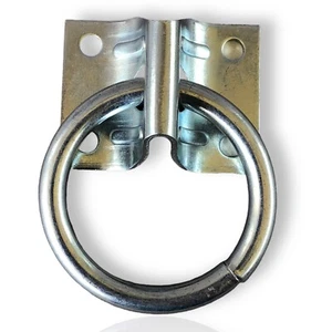 Zinc Plated Hitch Ring w/ Plate 400 Lb SWL - Picture 1 of 6