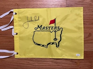 JORDAN SPIETH SIGNED MASTERS FLAG UNDATED PROOF JSA COA HOF AUTHENTIC - Picture 1 of 3