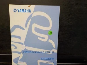 Yamaha 2005 YZ250FV MANUAL DE SERVICIO DEL PROPIETARIO (Y219) - Imagen 1 de 2