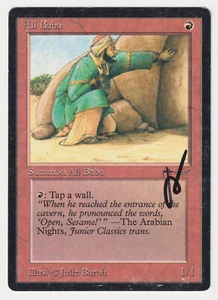 Signed Ali Baba HP Arabian Nights Artist Julie Baroh 1993 WOTC MTG Magic Vintage - Picture 1 of 2