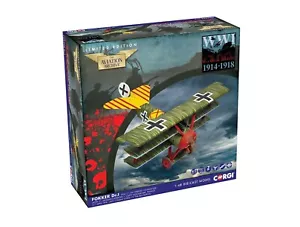 CORGI LUFTFAHRARCHIV FOKKER DR.1 LTN WERNER STEINHAUSER FRANKREICH 1918 AA38311 - Bild 1 von 8