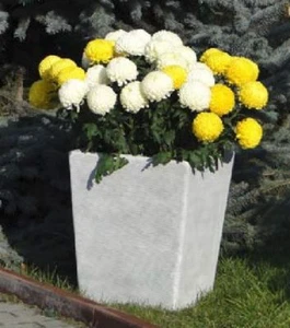 Blumenkübel (S204058) Pflanzkorb Pflanzschale Blumentopf Deko Steinguss 53 cm - Bild 1 von 1