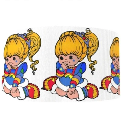 1.5 INCH GROSGRAIN RIBBON Hair Bow Supplies 1256922 Rainbow Brite Cartoon - Image 1 of 2