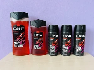 Axe Recharge Deodorant Body Spray(3x150ml) & Shower Gel(250ml&400ml) Rare, New - Bild 1 von 2