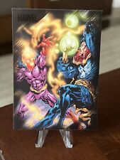 Marvel: Heroes & Villains (Rittenhouse) Base Card #26 DR. STRANGE VS. DORMAMMU