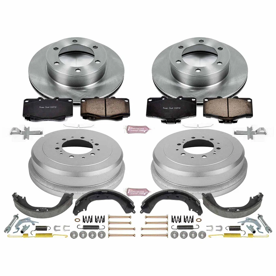 Kit de frenos de tambor de disco delantero y trasero PowerStop KOE15095DK para 95-00 Toyota 4Runner Foto 1 de 1
