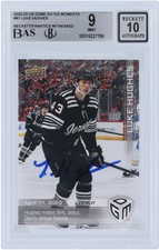 Luke Hughes New Jersey Devils Autographed 2022-23 Upper Deck Game Item#13119864