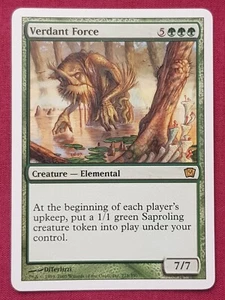 Magic The Gathering 9TH EDITION VERDANT FORCE green card MTG - Picture 1 of 2