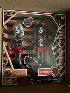 Monster High Boo-Paquete de 2 Meowlody y Purrsephone Creeproducción Original - Imagen 1 de 2