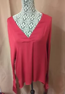 Maison de Papillon Long Blouse Women Sleeves Buttons 100% Silk Size Large - Picture 1 of 7