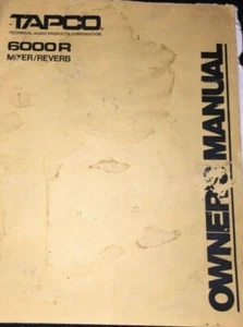 Rare Tapco 6000 Series Sound Reinforcement Mixer owners Manual (COPY) - Bild 1 von 1