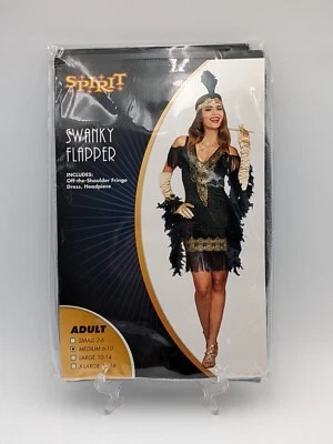 Disfraz Swanky Flapper Espíritu de Halloween Fiesta Temática Para Mujer Talla MED 6-10 Nuevo Foto 1 de 2