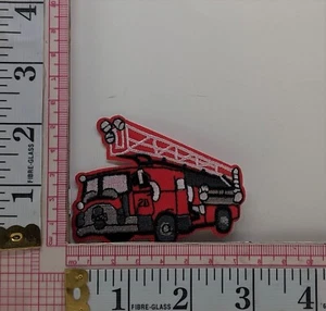 Fire Ladder Truck Patch Logo Crest Badge Applique c2 - Picture 1 of 1