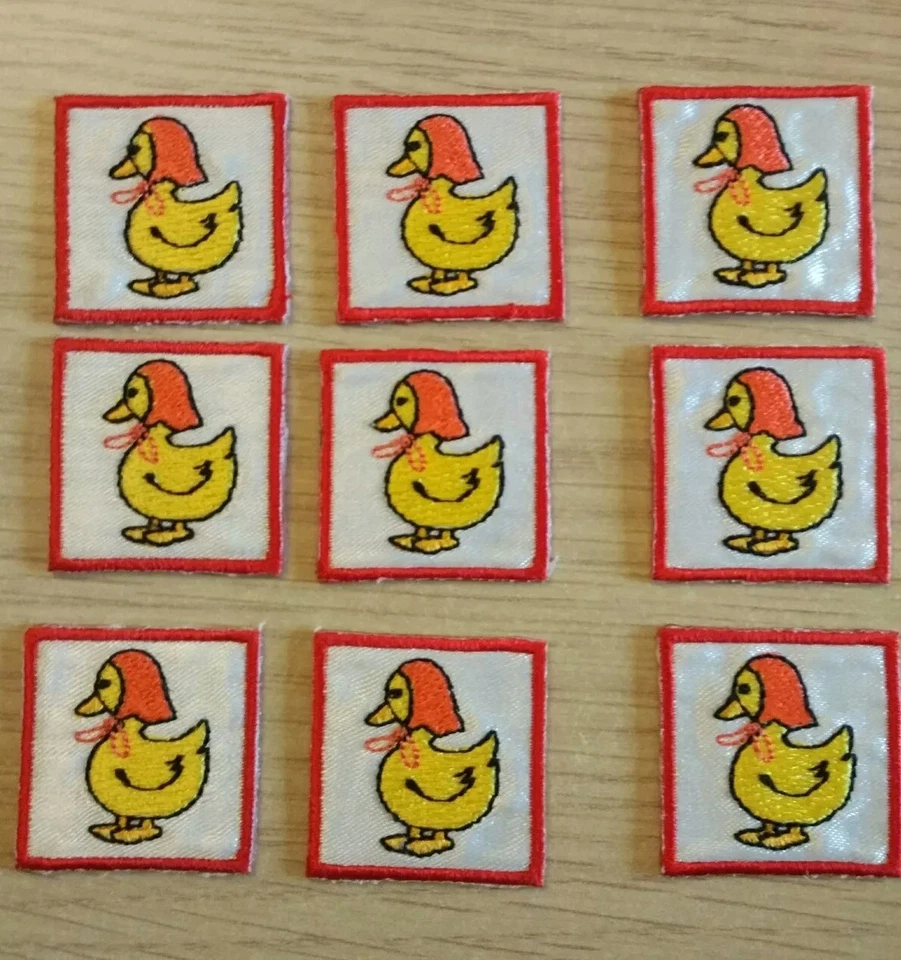 Applicazione termoadesiva/toppa/patch/asilo papera set 4pezzi - Immagine 1 di 1