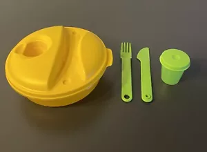 Tupperware Salat to go 1 L. Clarissa, Besteck & Wichtel. Salat & go. Neu - Bild 1 von 3