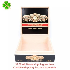 Perdomo 756 Maduro 20th Anniversary Empty Wood Cigar Box 8" x 8" x 3" - Picture 1 of 12