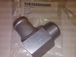 LARGE ALUMINUM ELBOW FITTING PN J1231-20-24 FC11-3A - Bild 1 von 3