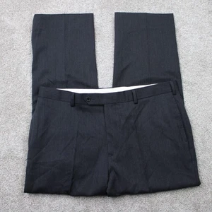 Pantalones Brooks Brothers 1818 Madison Para Hombre 38x30 Gris 100% Lana Plisada Rectos - Imagen 1 de 11