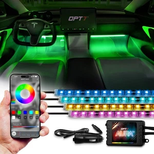 LED Strip Interior Lighting Kit - Bluetooth Smart-Color OPT7 AURA PRO - Picture 1 of 12