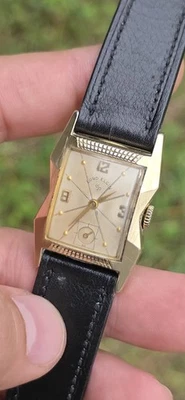 VINTAGE 1950’s LORD ELGIN 670 LaPorte Ref 4639 Men's 14kGF Manual Wind Watch  - Image 1 of 4