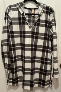 Women's XHIARATION Black and White Sleepwear Top Gown Dress Size M - Picture 1 of 7