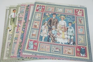 LOT PENNY'S PAPER DOLLS 12 x 12 VINTAGE SCRAPBOOKING GRAPHIC 45 PAPER 8 sheets - Picture 1 of 7