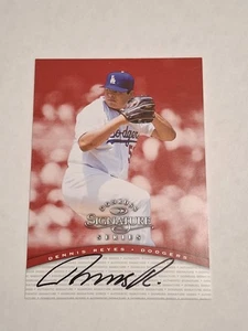 1997 DENNIS REYES DONRUSS SIGNATURE SERIES AUTOGRAPHED AUTO CARD LA DODGERS - Picture 1 of 3