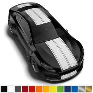 Strisce da rally strisce decorative auto adesive strisce da corsa pellicola auto 3 x 3 cm 2 x 25 cm - Foto 1 di 8