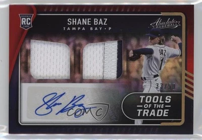 2022 Panini Absolute Spectrum Red /50 Shane Baz #TT2S-SB Rookie Auto RC - Image 1 of 2