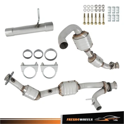 Catalytic Converter Set Left & Right Side For Ford Expedition 2003-2004 5.4L V8 Foto 1 de 4