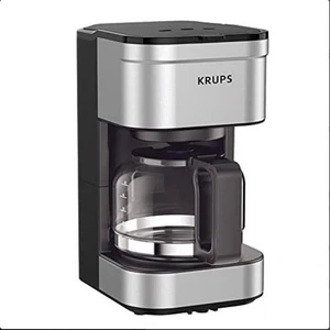 KRUPS Simply Brew Compact 5 Cup Coffee Maker: Stainless Steel Design, Pause & Br - Picture 1 of 1