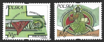 Polonia 2000 #3501-02 Pascua - MNH (Juego de 2) Foto 1 de 3