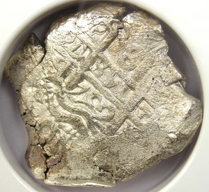 1752 Bolivia 8 Reales Silver Cob Coin 8R - Certified NGC AU Details - Rare Type! - Picture 1 of 4