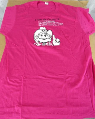 Vintage 80s Screen Stars 50/50 T Shirt Concerts in the Country Music XL - Image 1 of 4