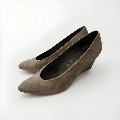 BEAUTIFUL STUART WEITZMAN SUEDE GREY PUMPS SIZE US9.5M MADE IN SPAIN GREAT COND! - Изображение 1 из 4