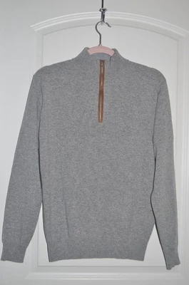 NUEVO CON ETIQUETAS PEQUEÑO Suéter Peter Millar Corona Artesanal Cachemira Flex 1/4 Cremallera Precio de venta sugerido por el fabricante $695 Foto 1 de 4
