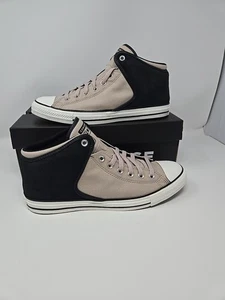 Men's Converse Sneakers 11 Chuck Taylor Black/Papyrus Mid Top CTAS High Street - Picture 1 of 10