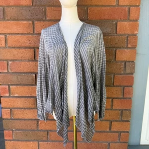 Fenini Open Front Cardigan Pullover Gaze Overdye Lagenlook | Grau | Größe M - Bild 1 von 13