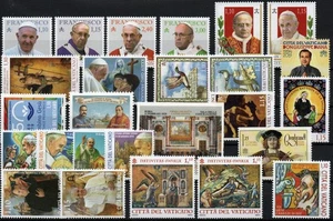 Vatikan Jahrgang 2019 postfrisch ** mit Folder Mappe Stickereimarke Nr.1961 +FDC - Bild 1 von 5