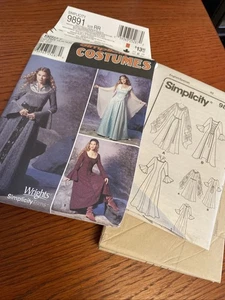 Simplicity 9891 Renaissance Medieval Dress Costume Pattern Celtic Size 14-20 - Picture 1 of 5