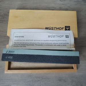 Wusthof Whetstone J400/J2000 in Wooden Box Made in Germany  - Picture 1 of 12