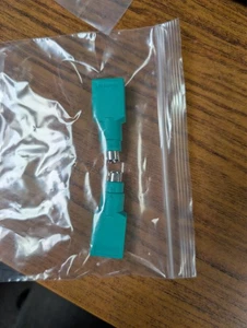 NEW OLD STOCK USB Type A Female to PS2 Mini DIN 6 Male Keyboard Adapter - Green - Picture 1 of 1