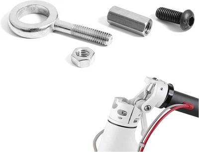 Tornillo fijo de bloqueo de acero endurecido plateado para reparación de pernos de bisagra  Foto 1 de 4