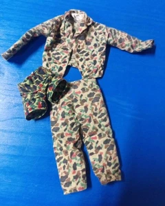 Vintage GI Joe Camouflage Jacket Pant Boxer Hasbro Hong Kong - Picture 1 of 6