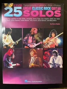 25 Great Classic Rock Guitar Solos by Dave Rubin - Picture 1 of 2