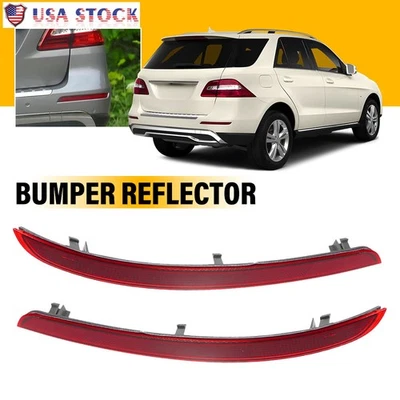 Reflector de parachoques trasero lente roja ABS para Mercedes Benz W166 ML350 ML400 2012-2015 Foto 1 de 4