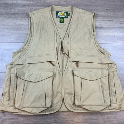 Chaleco de tiro Cabela’s Outdoor Gear de colección para hombre grande beige acolchado caqui bolsillos Foto 1 de 4